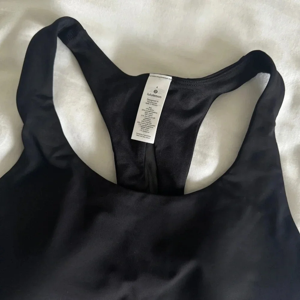 136 🆕🖤 Lululemon Invigorate Bra Long Line Black